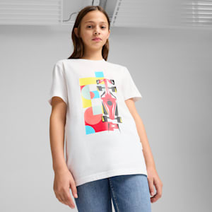 Camiseta estampada para niños Scuderia Ferrari Race, PUMA White, extralarge
