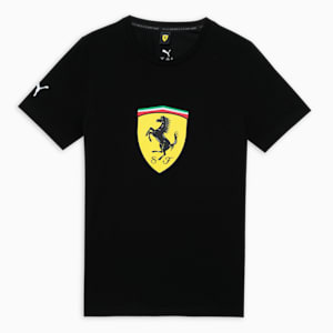 Scuderia Ferrari Race Colored Big Shield Motorsport Youth Tee, PUMA Black, extralarge-IND
