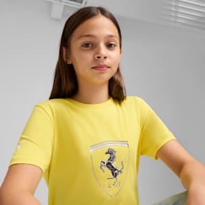 Ferrari Race TBS Youth Motorsport Tee, Speed Yellow, extralarge-IND
