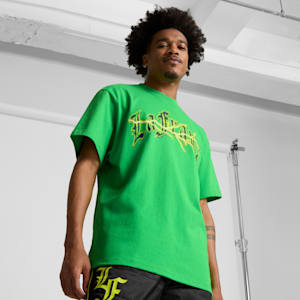 PUMA x LAMELO BALL LaFrancé Assist Men's Tee II, PUMA Green, extralarge