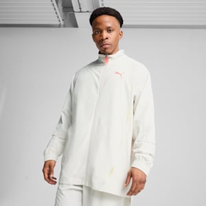 All Pro Men's Full Zip Relaxed Fit Basketball Jacket, Vapor Gray, extralarge-IND