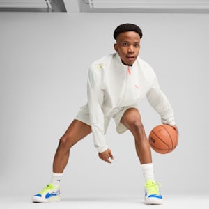 All Pro Men's Full Zip Relaxed Fit Basketball Jacket, Vapor Gray, extralarge-IND