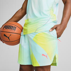 Shorts estampado integral para hombre All-Pro, Nitro Blue-AOP, extralarge