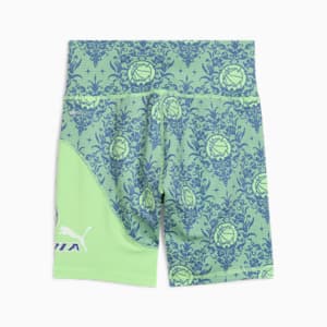 Shorts de ciclismo STEWIE x LACE EM UP para mujer, Spring Fern-AOP, extralarge