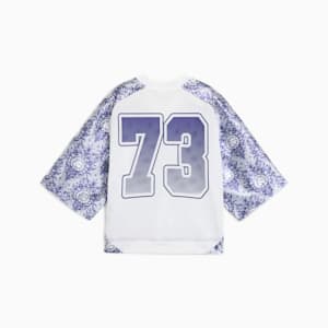 LACE EM UP Women's Crop Top, PUMA White-AOP, extralarge