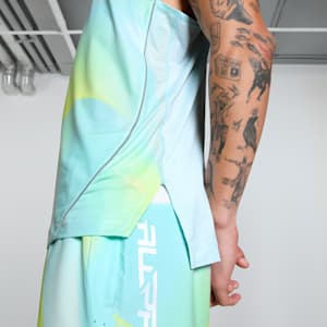 All Pro All-Over Print Men's Basketball Singlet, Nitro Blue-AOP, extralarge-IND