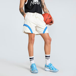 Dress Code Jawline Men's Relaxed Fit Basketball Shorts, Alpine Snow, extralarge-IND