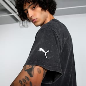 Dylan Exhibit Men's Oversized Basketball Tee, PUMA Black, extralarge-IND