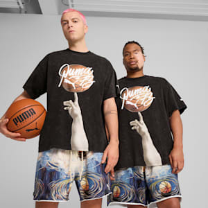 Dylan Exhibit Men's Basketball Tee, PUMA Black, extralarge