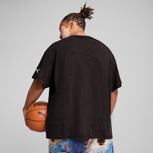 Dylan Exhibit Men's Basketball Tee, PUMA Black, extralarge