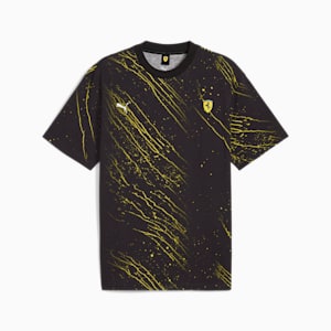 Scuderia Ferrari Race Color Splash All-over Print Motorsport Men's Tee, PUMA Black, extralarge-IND