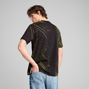 Scuderia Ferrari Race Color Splash All-over Print Motorsport Men's Tee, PUMA Black, extralarge-IND