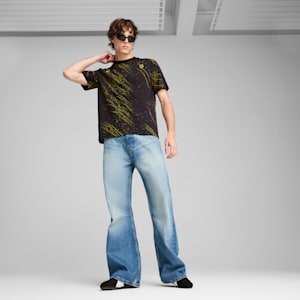 Scuderia Ferrari Race Color Splash All-over Print Motorsport Men's Tee, PUMA Black, extralarge-IND