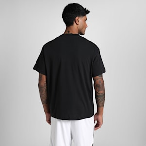 Jaws Core Men's Oversized Basketball Tee, PUMA Black, extralarge-IND