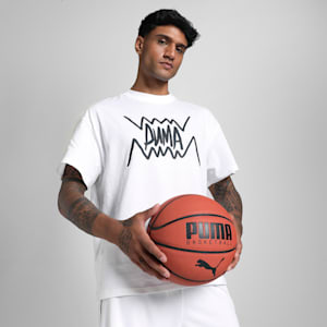 Jaws Core Men's Oversized Basketball Tee, PUMA White, extralarge-IND