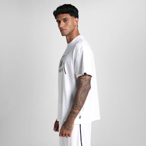 Jaws Core Men's Oversized Basketball Tee, PUMA White, extralarge-IND