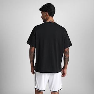 Jaws Core Men's Oversized Basketball Tee, PUMA Black, extralarge-IND
