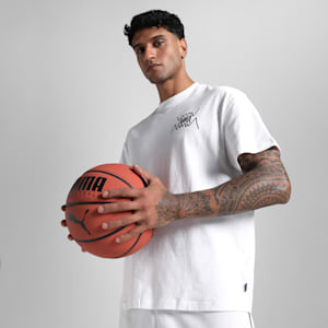 Jaws Core Men's Oversized Basketball Tee, PUMA White, extralarge-IND