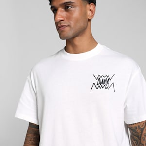 Jaws Core Men's Oversized Basketball Tee, PUMA White, extralarge-IND