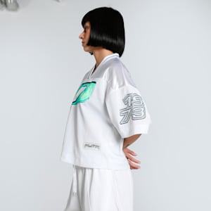 Hoop Dreamz Women's Oversized Basketball Jersey, PUMA White, extralarge-IND