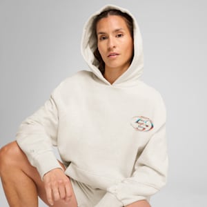 Sudadera con capucha de básquetbol para mujer Stewie Prism, Vapor Gray Heather, extralarge