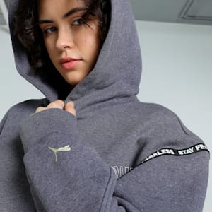 Stewie Limitless Women's Oversized Hoodie, Vapor Gray Heather, extralarge-IND