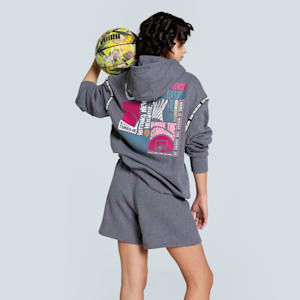 Stewie Limitless Women's Oversized Hoodie, Vapor Gray Heather, extralarge-IND