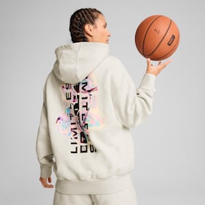Sudadera con capucha de básquetbol para mujer Stewie Prism, Vapor Gray Heather, extralarge