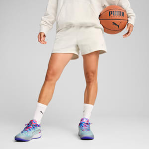 Stewie Prism Women's Basketball Shorts, Vapor Gray Heather, extralarge