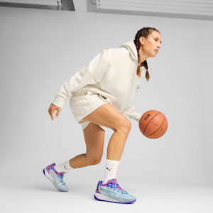 Shorts de básquetbol para mujer Stewie Prism, Vapor Gray Heather, extralarge