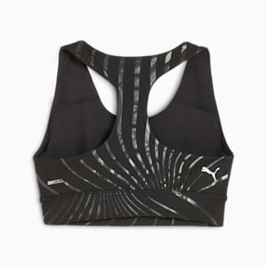 Stewie Prism Women's Basketball Sports Bra, PUMA Black-AOP, extralarge