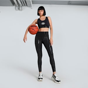 Stewie Limitless Women's Sports Bra, PUMA Black-AOP, extralarge-IND
