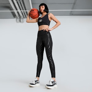 Stewie Limitless Basketball Women's Leggings, PUMA Black-AOP, extralarge-IND