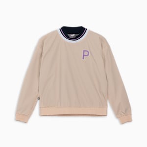 ウィメンズ ゴルフ PC W ストレッチP ロゴ クルー ネック ジャケット, Alabaster, extralarge-JPN