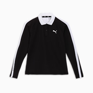 ウィメンズ ゴルフ ストレッチ パフォーマンス 長袖 ポロシャツ, PUMA Black, extralarge-JPN