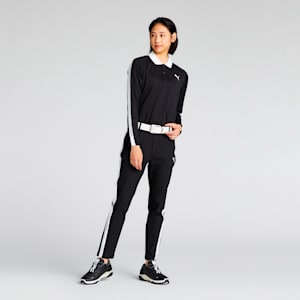 ウィメンズ ゴルフ ストレッチ パフォーマンス 長袖 ポロシャツ, PUMA Black, extralarge-JPN