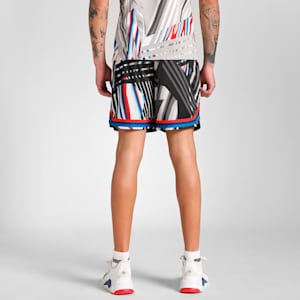 BMW M Motorsport All-over Print Men's Shorts, PUMA Black-AOP, extralarge-IND
