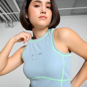 BMW M Motorsport Lifestyle Women's Top, Blue Wash, extralarge-IND