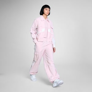 BMW M Motorsport Women's Woven Jacket, Rose Mauve, extralarge-IND