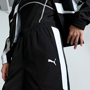 BMW M Motorsport Women's Relaxed Fit Woven Cargo Pants, PUMA Black, extralarge-IND