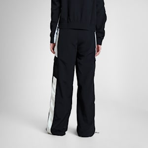 BMW M Motorsport Women's Relaxed Fit Woven Cargo Pants, PUMA Black, extralarge-IND