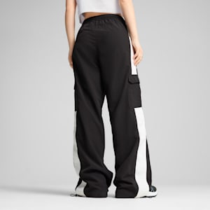 Pantalones tipo cargo tejidos BMW M Motorsport para mujer, PUMA Black, extralarge
