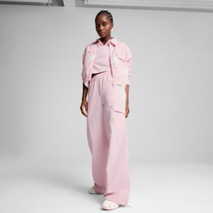 Pantalones tipo cargo tejidos BMW M Motorsport para mujer, Rose Mauve, extralarge