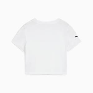 BMW M Motorsport Women's Graphic Baby Tee, PUMA White, extralarge