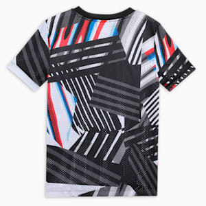 BMW M Motorsport All-over Print Youth Tee, PUMA Black-AOP, extralarge-IND