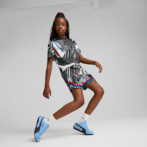 BMW M Motorsport All-over Print Youth Tee, PUMA Black-AOP, extralarge-IND