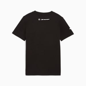 Camiseta con estampado de auto BMW M Motorsport para niños grandes, PUMA Black, extralarge