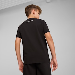 Camiseta con estampado de auto BMW M Motorsport para niños grandes, PUMA Black, extralarge