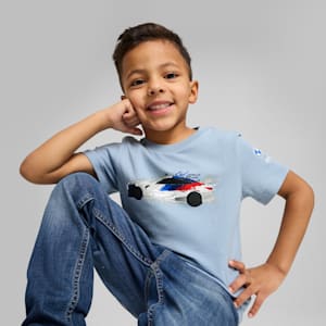 BMW M Motorsport Kid's Tee, Blue Wash, extralarge-IND