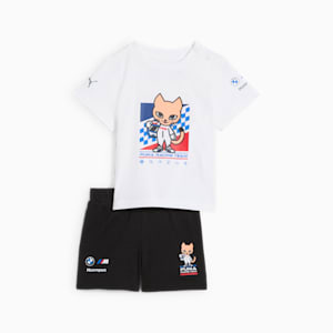 2-Piece BMW M Motorsport Toddlers' Short Sleeves Set, PUMA White, extralarge